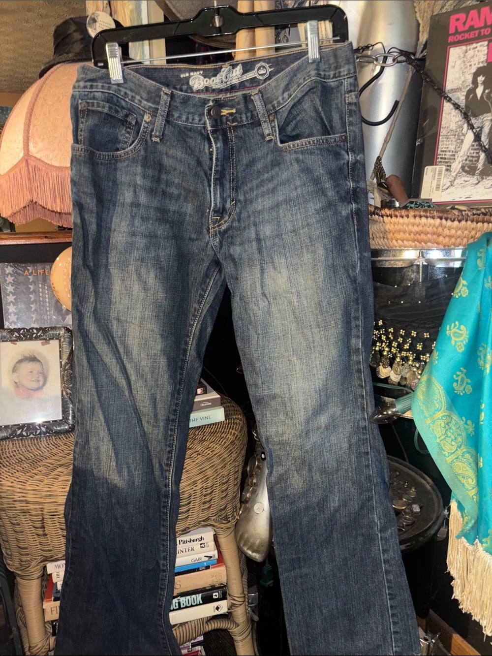 Men's Blue Washed Jeans